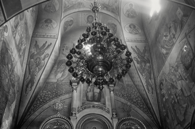 Le plafond de l'église Saint-Nicolas, kyiv.