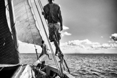 Madagascar, men and sea.